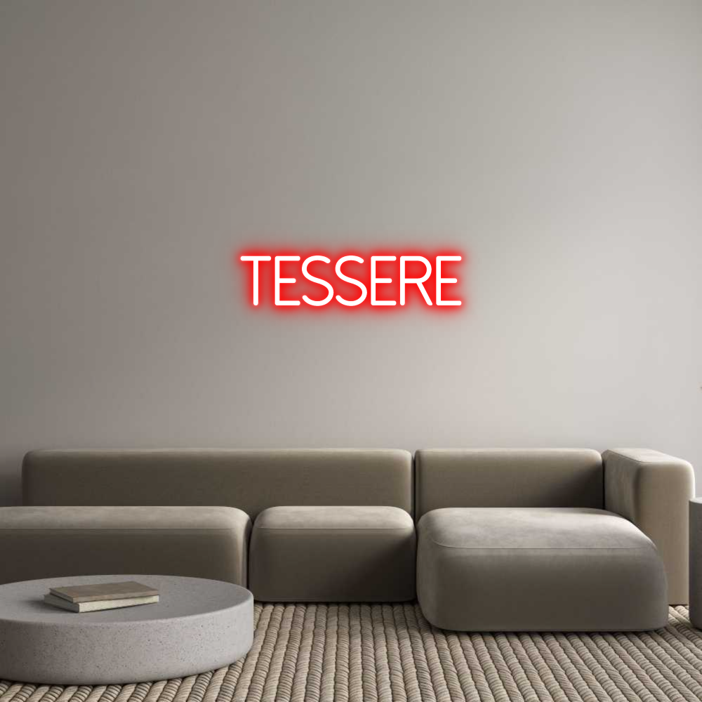 Neon personalizzato: Tessere