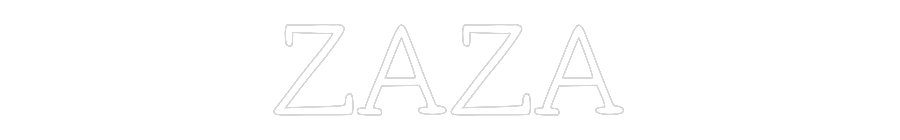 Neon personalizzato: ZAZA