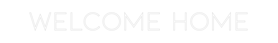 Neon personalizzato: Welcome home