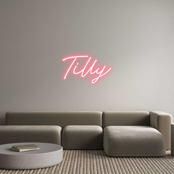 Neon personalizzato: Tilly