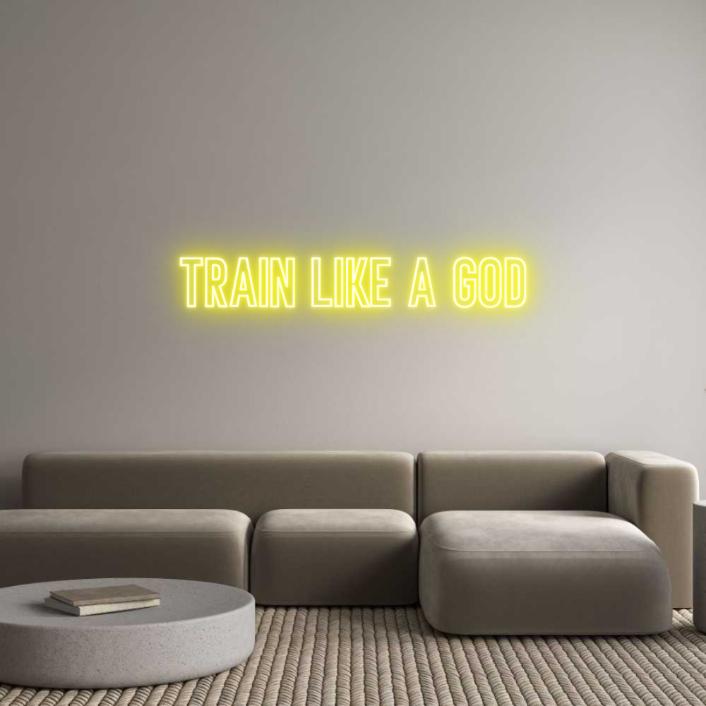 Neon personalizzato: train like a ...