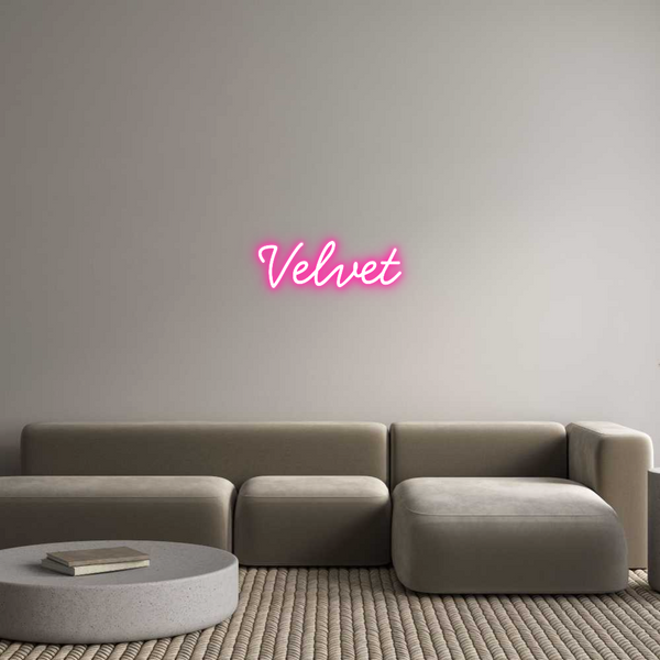 Neon personalizzato: Velvet