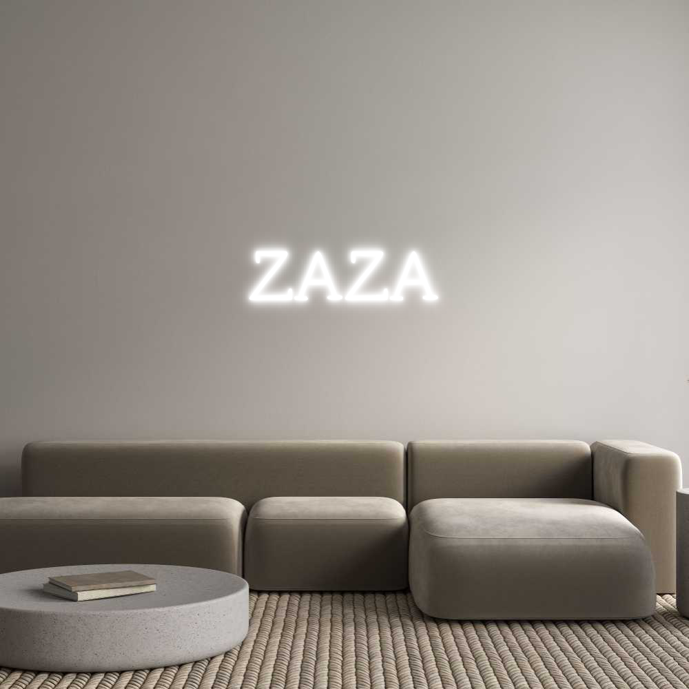 Neon personalizzato: ZAZA