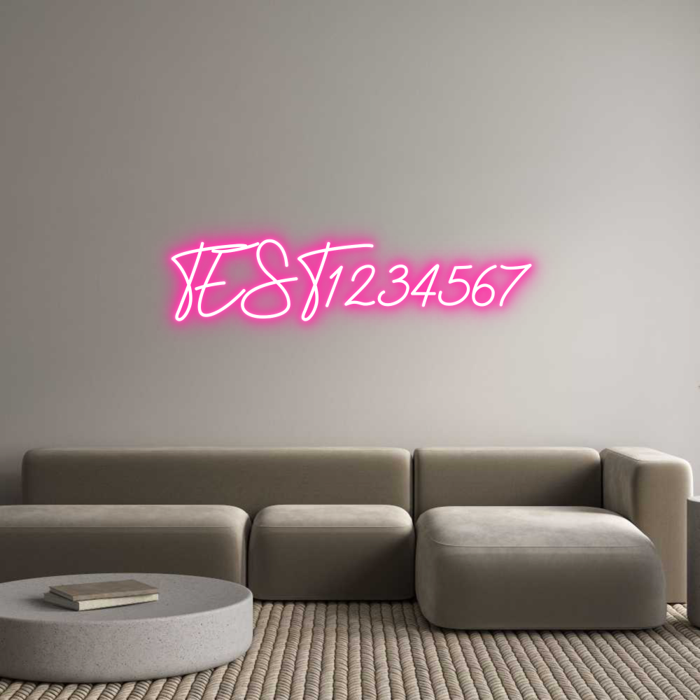 Neon personalizzato: TEST1234567