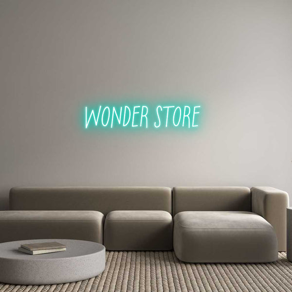 Neon personalizzato: WONDER STORE