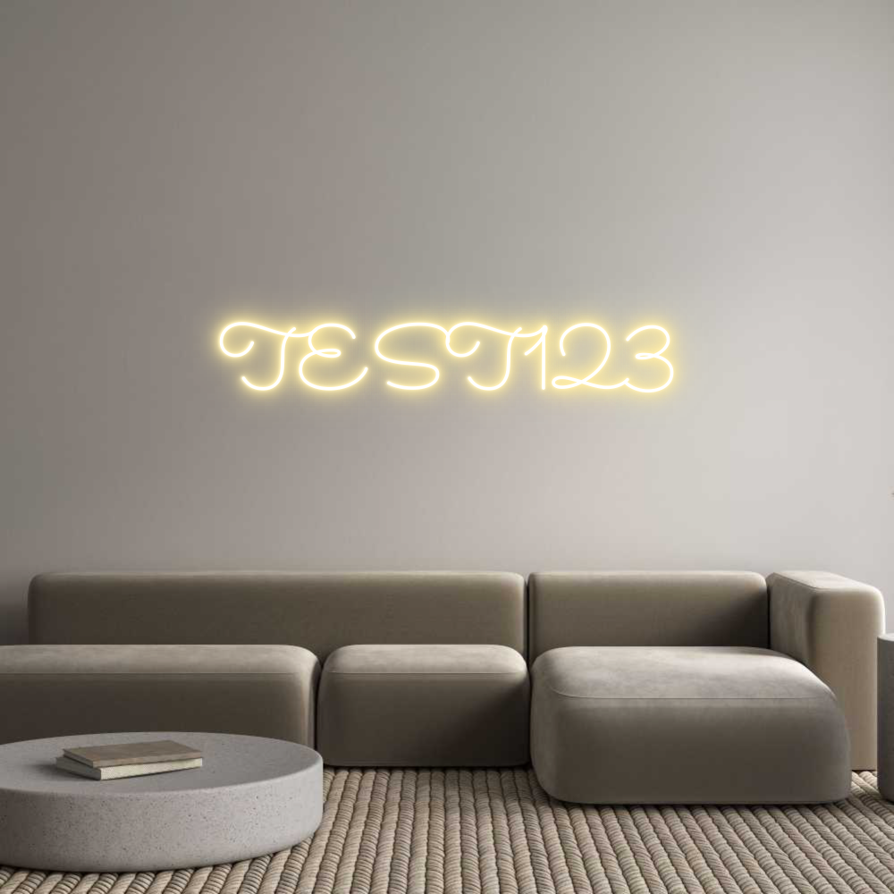 Neon personalizzato: TEST123