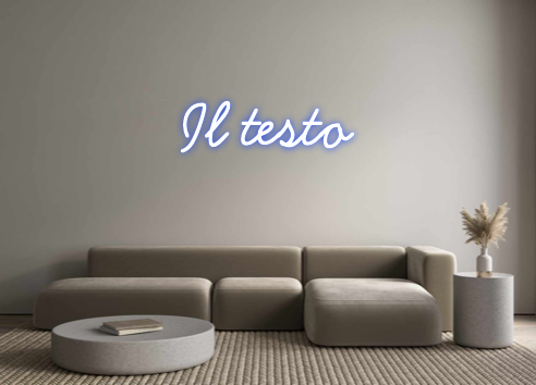 Custom Neon: Il testo