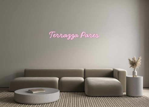 Neon personalizzato: Terrazza Pares