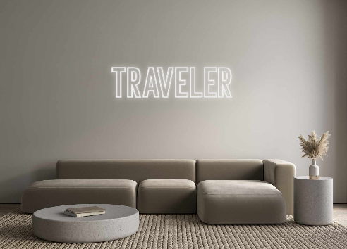 Neon personalizzato: TRAVELER