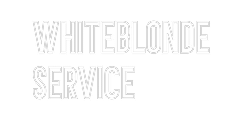 Neon personalizzato: Whiteblonde
...