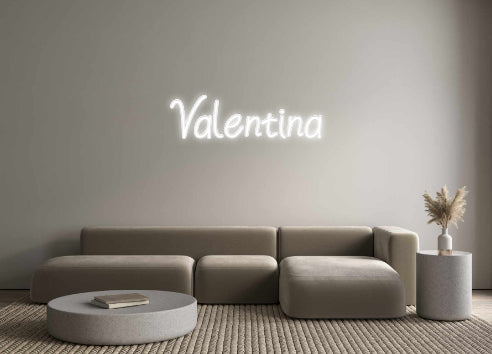 Neon personalizzato: Valentina