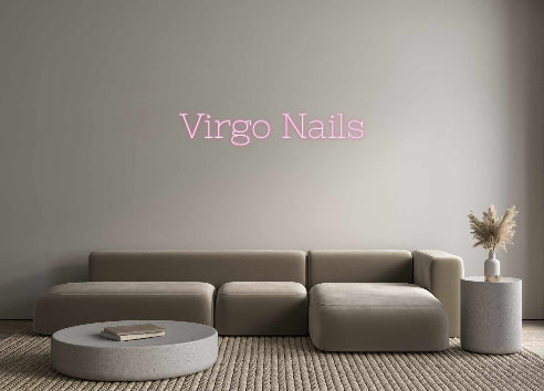 Neon personalizzato: Virgo Nails