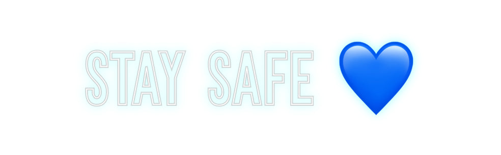 Neon personalizzato: STAY SAFE 💙