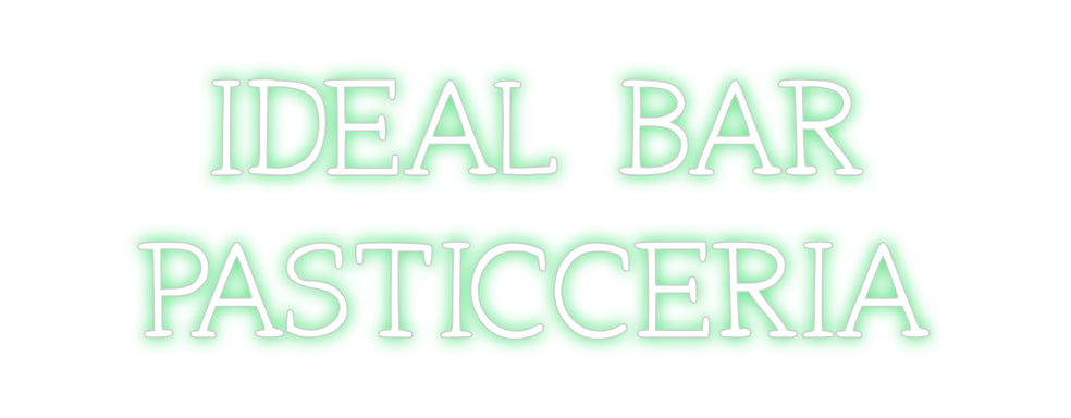 Neon personalizzato:   IDEAL BAR
...