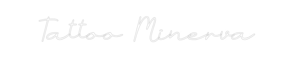 Neon personalizzato: Tattoo Minerva