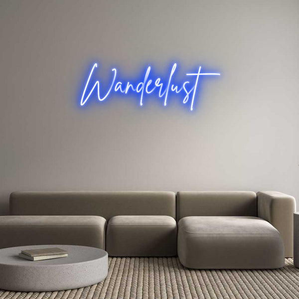 Neon personalizzato: Wanderlust