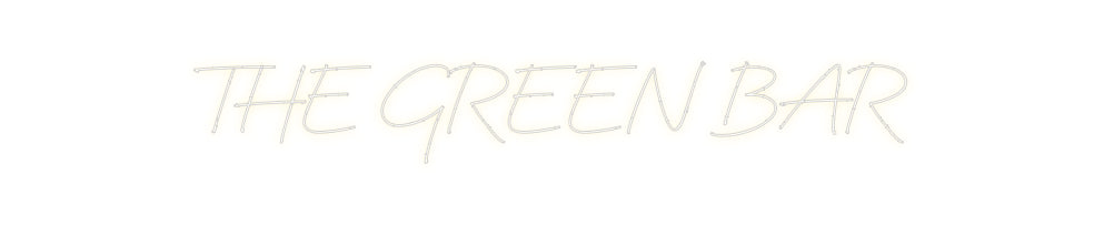 Neon personalizzato: THE GREEN BAR