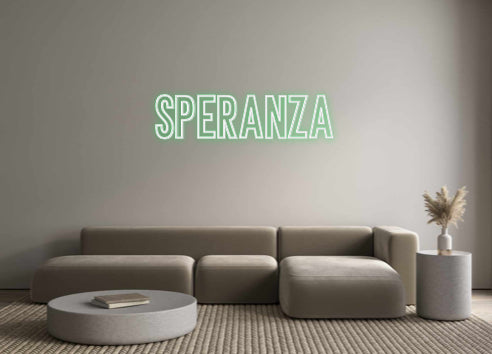 Neon personalizzato: Speranza