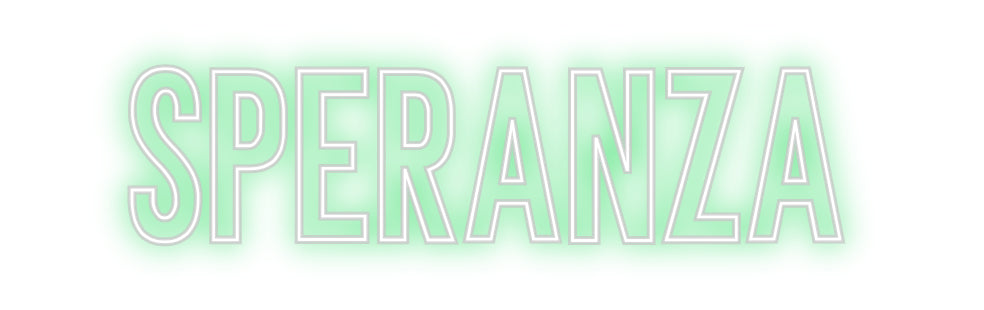 Neon personalizzato: Speranza