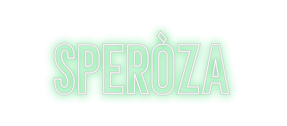 Neon personalizzato: Speròza