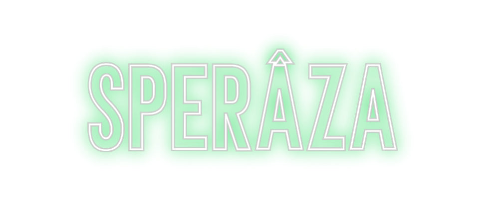 Neon personalizzato: Sperâza