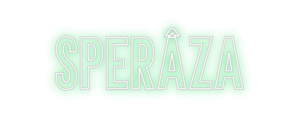 Neon personalizzato: Sperâza