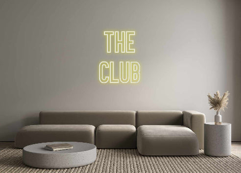 Neon personalizzato: The 
club