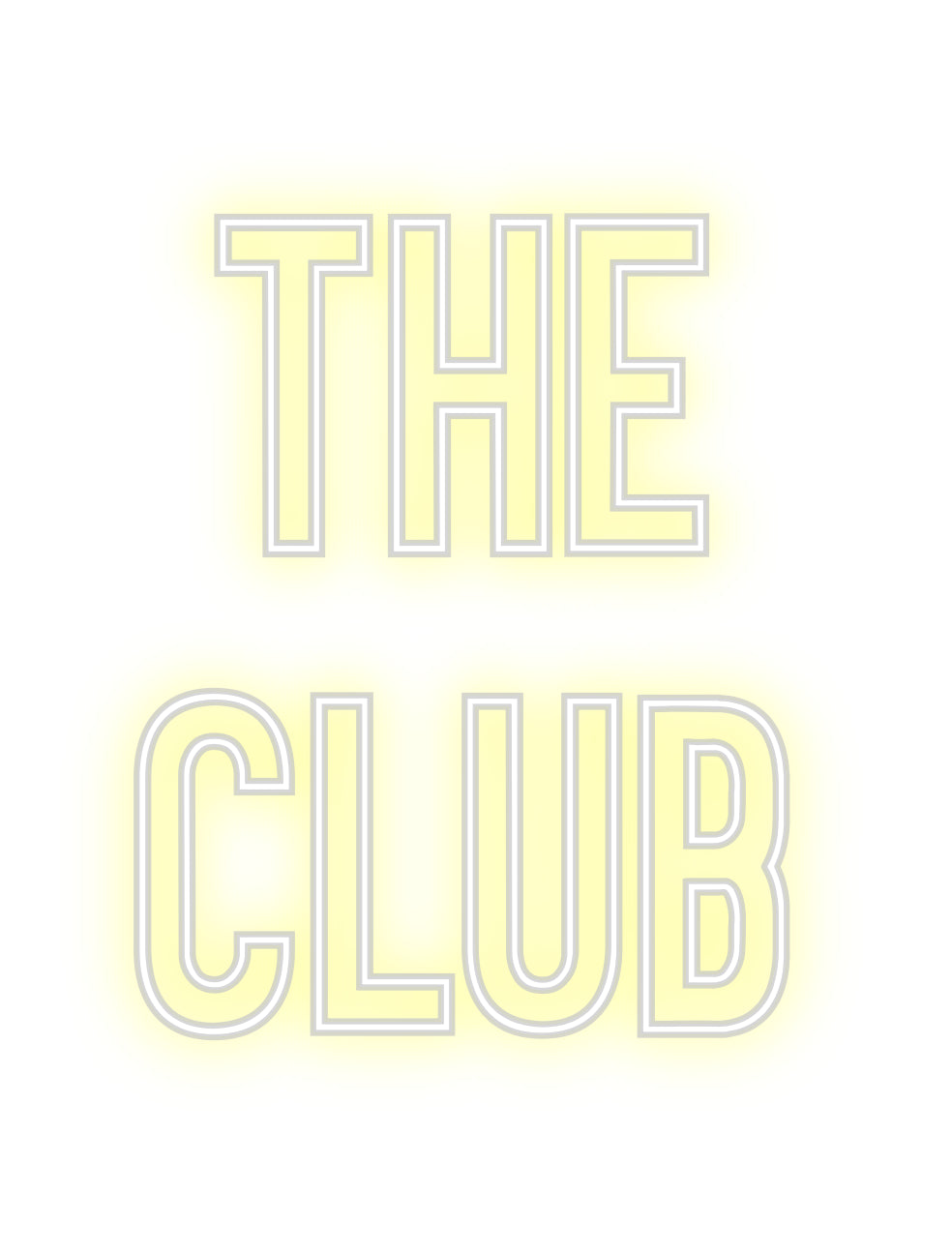 Neon personalizzato: The 
club