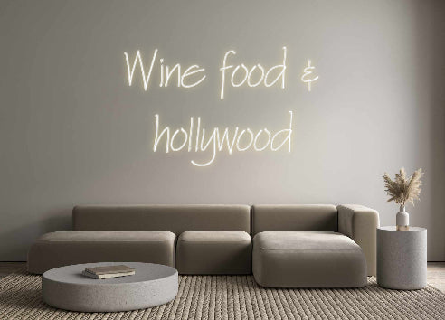 Neon personalizzato: Wine food &
...