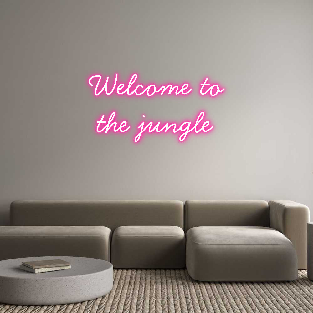 Neon personalizzato: Welcome to
t...