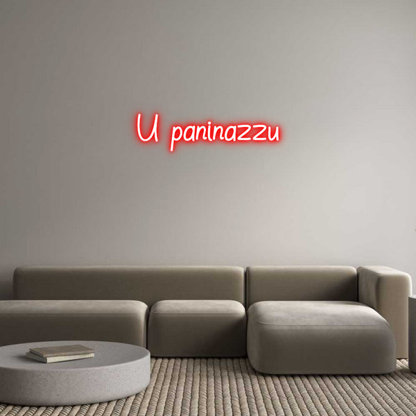 Neon personalizzato: U paninazzu