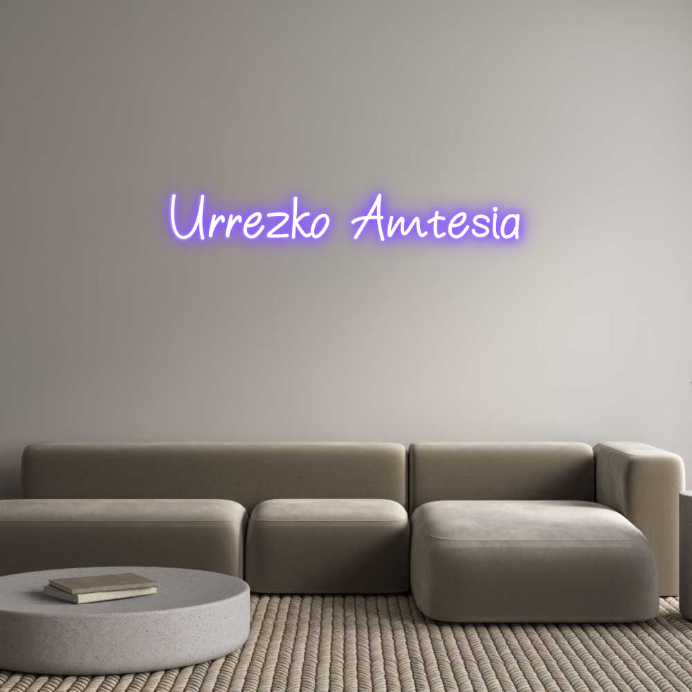 Neon personalizzato: Urrezko Amtesia