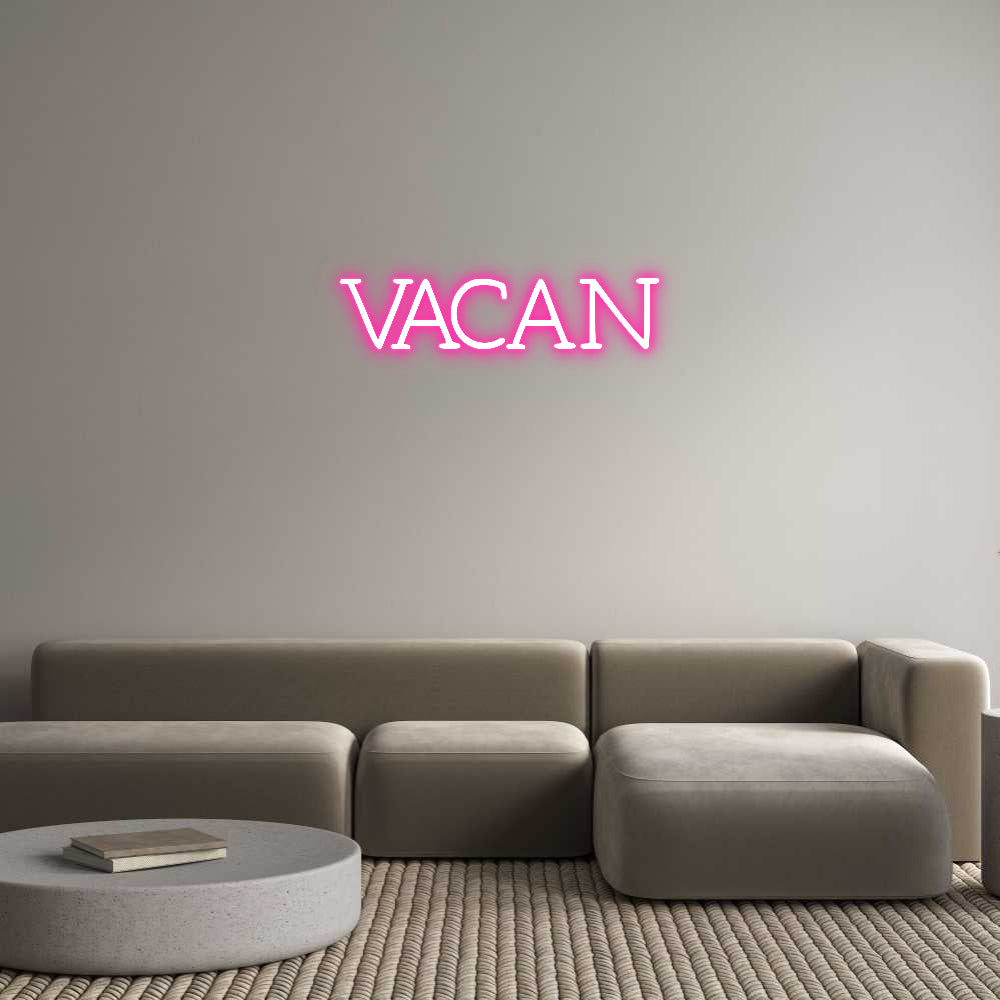 Neon personalizzato: VACAN