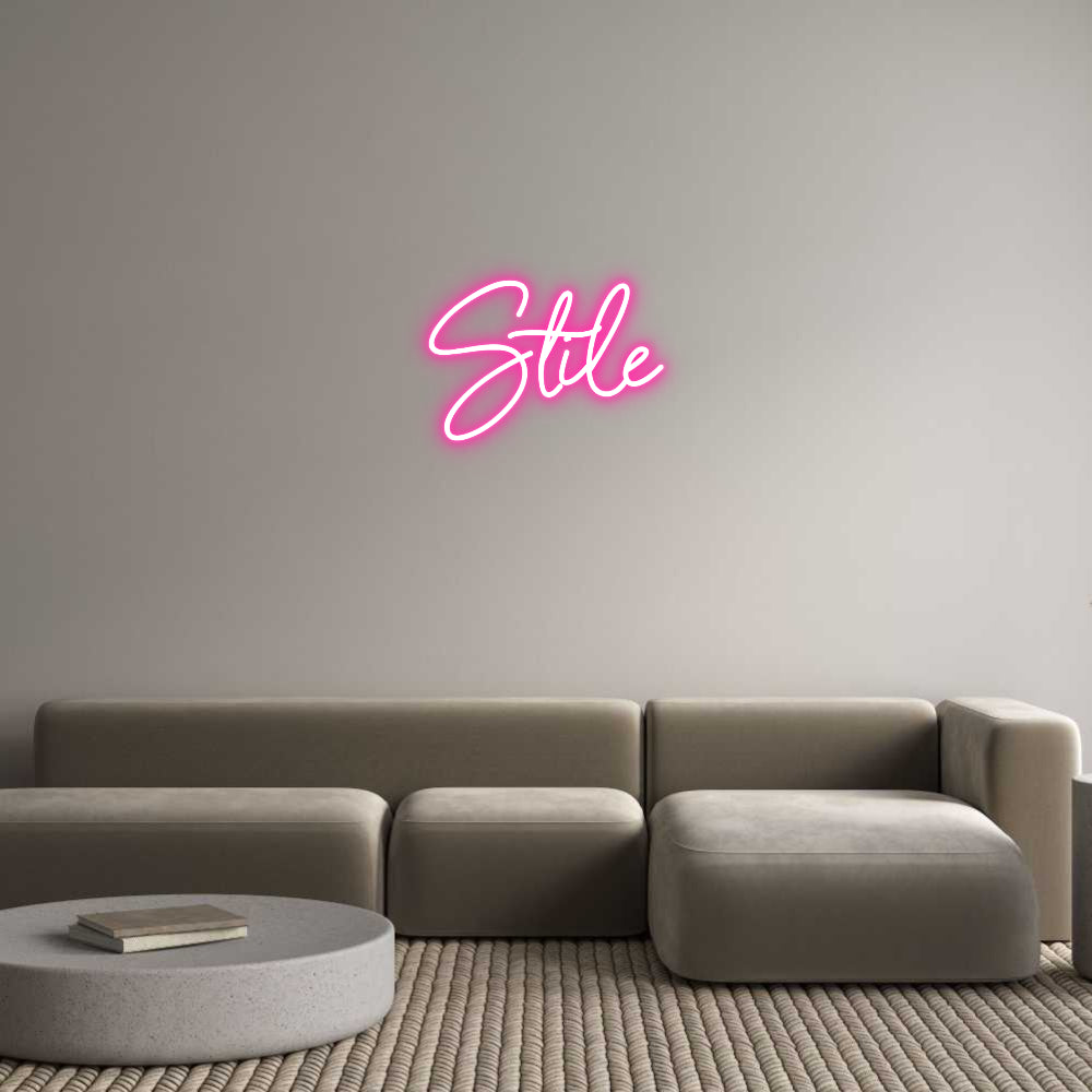 Neon personalizzato: Stile