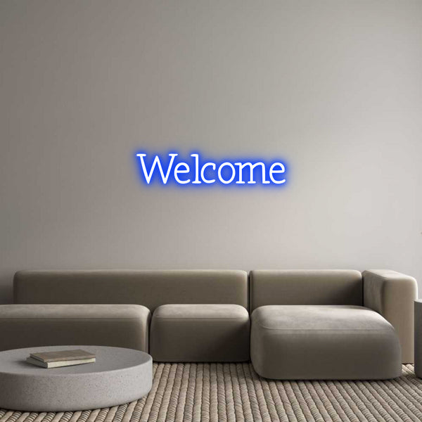 Neon personalizzato: Welcome