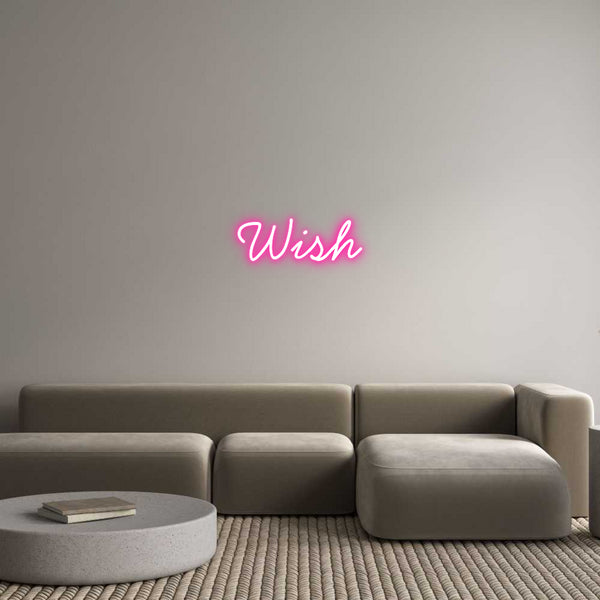 Neon personalizzato: Wish