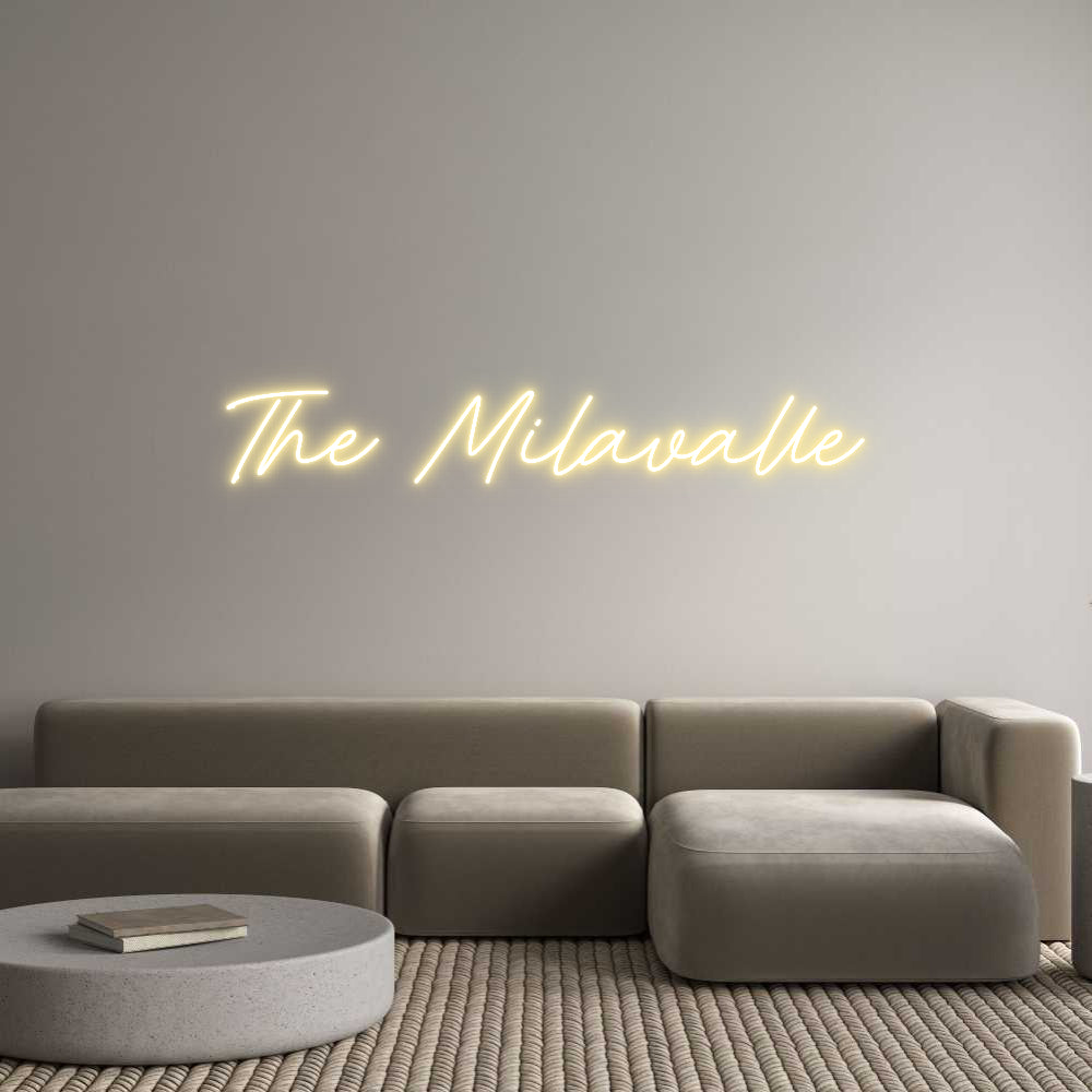 Neon personalizzato: The Milavalle