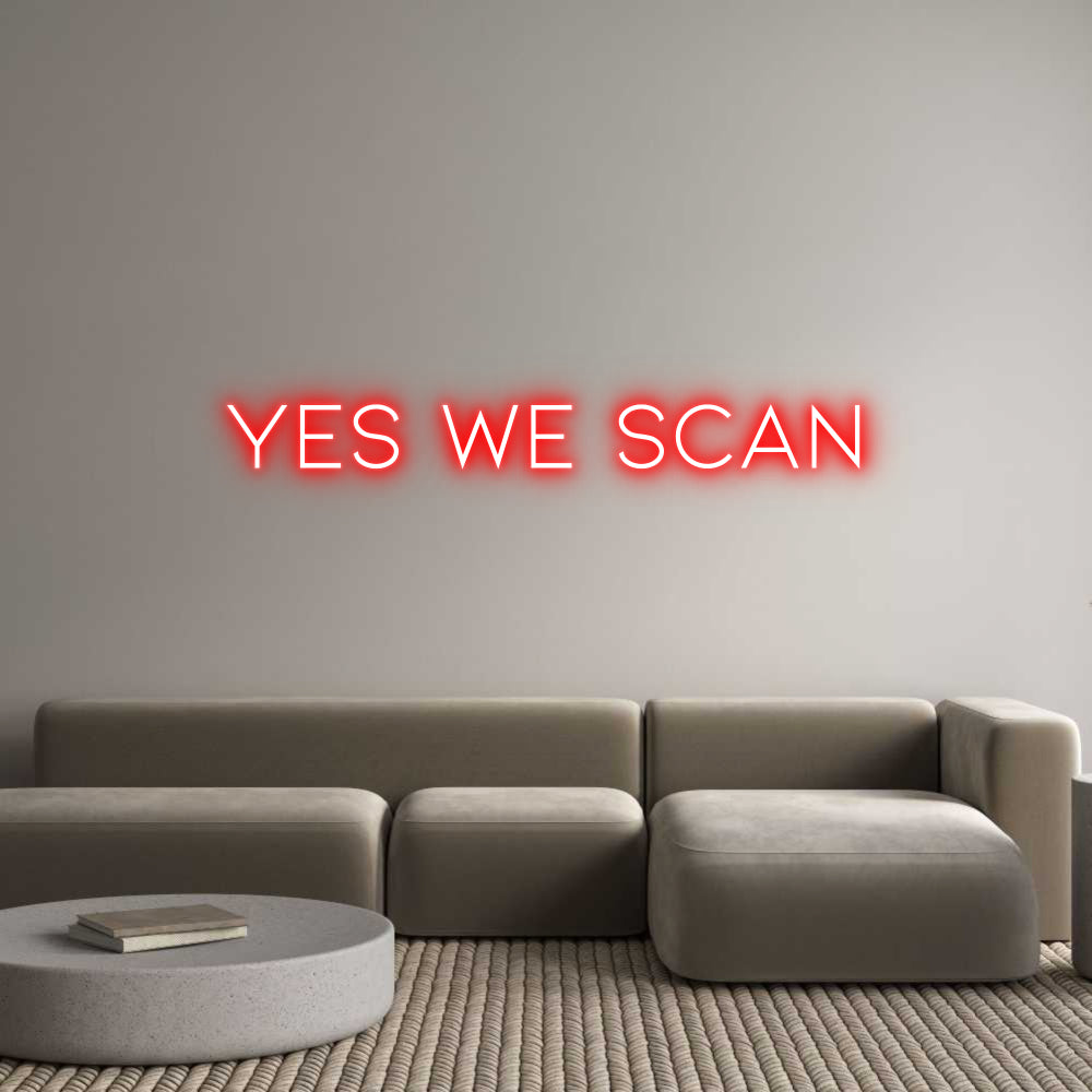 Neon personalizzato: YES WE SCAN