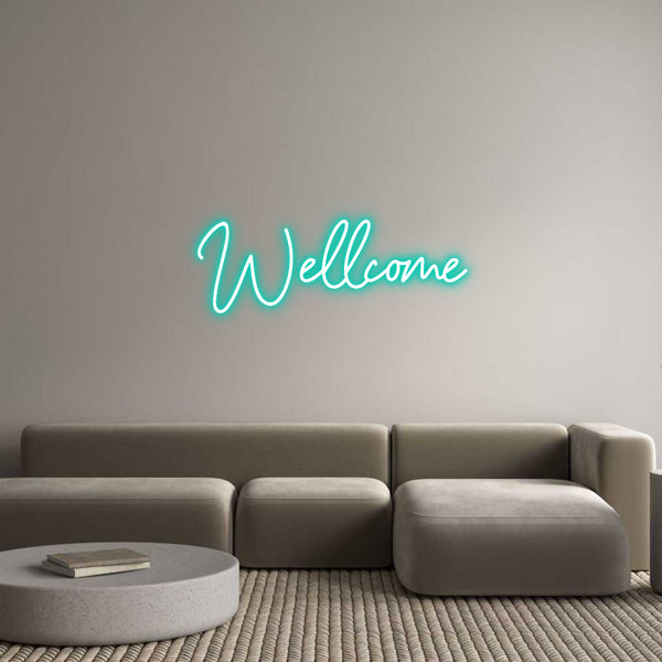 Neon personalizzato: Wellcome