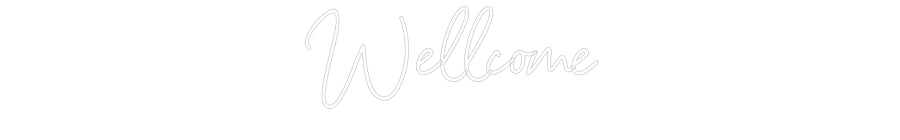 Neon personalizzato: Wellcome