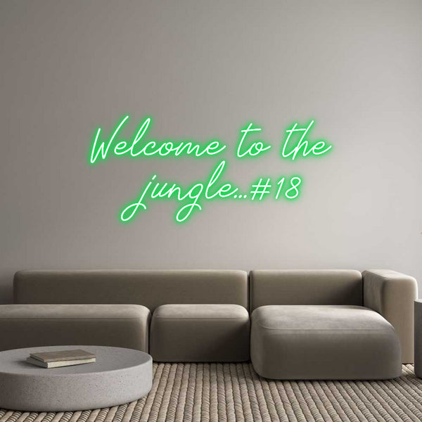 Neon personalizzato: Welcome to th...