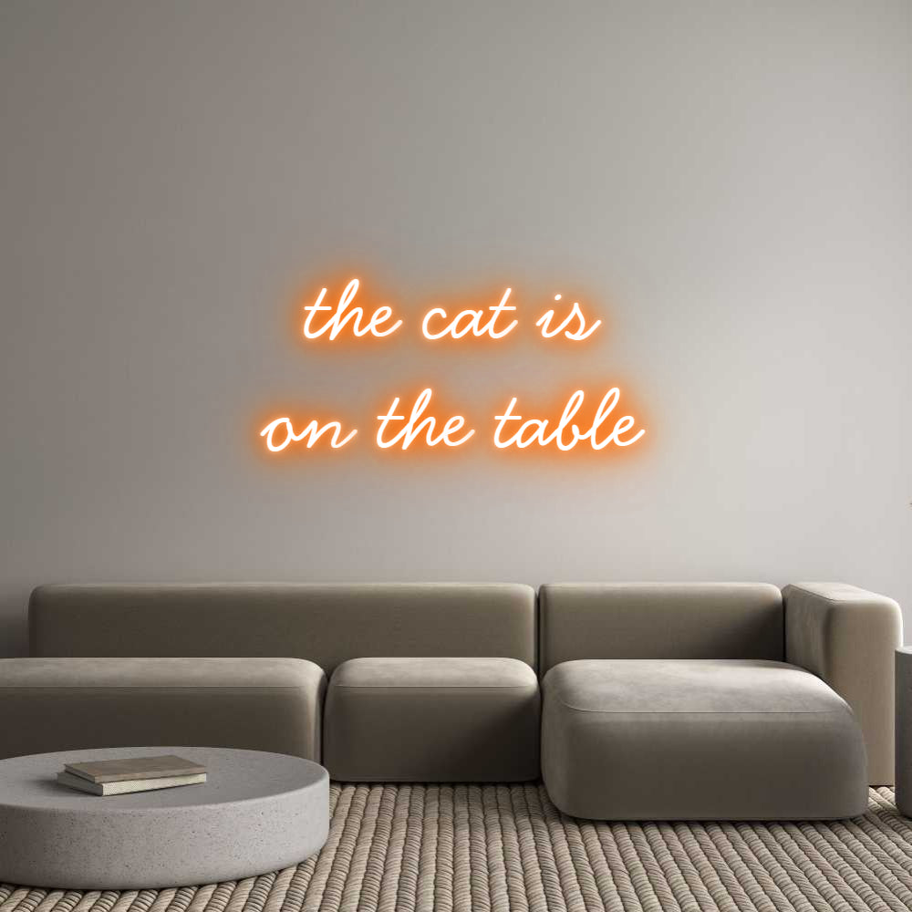 Neon personalizzato: the cat is
o...