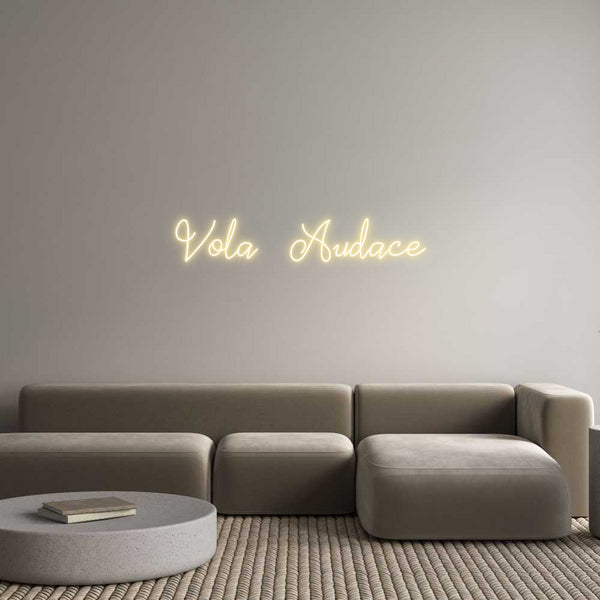 Neon personalizzato: Vola Audace