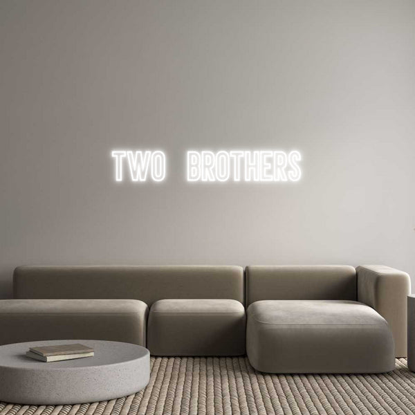 Neon personalizzato: TWO BROTHERS