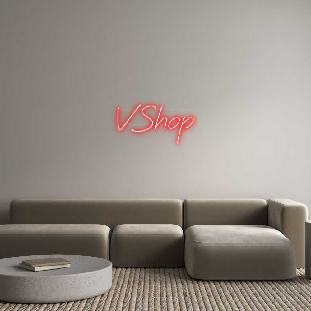 Neon personalizzato: VShop