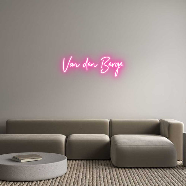 Neon personalizzato: Van den Berge