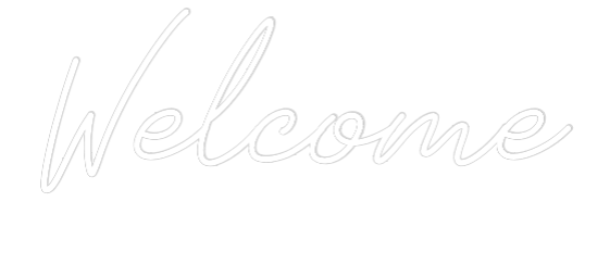 Neon personalizzato: Welcome