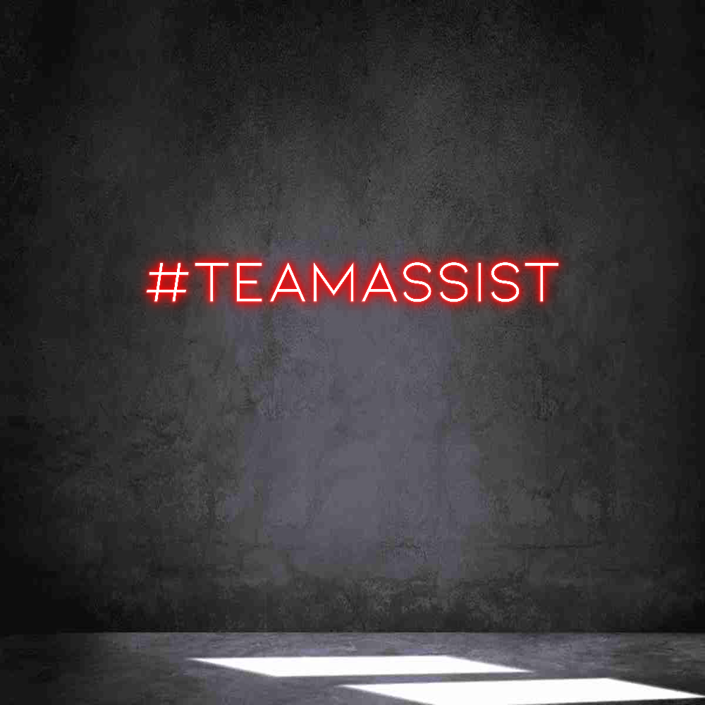 Neon personalizzato: #teamassist