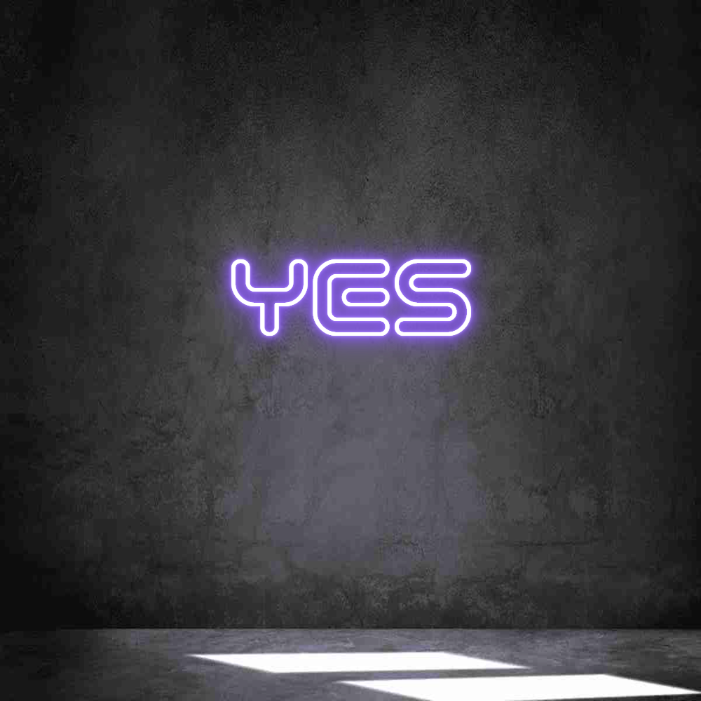 Neon personalizzato: YES
