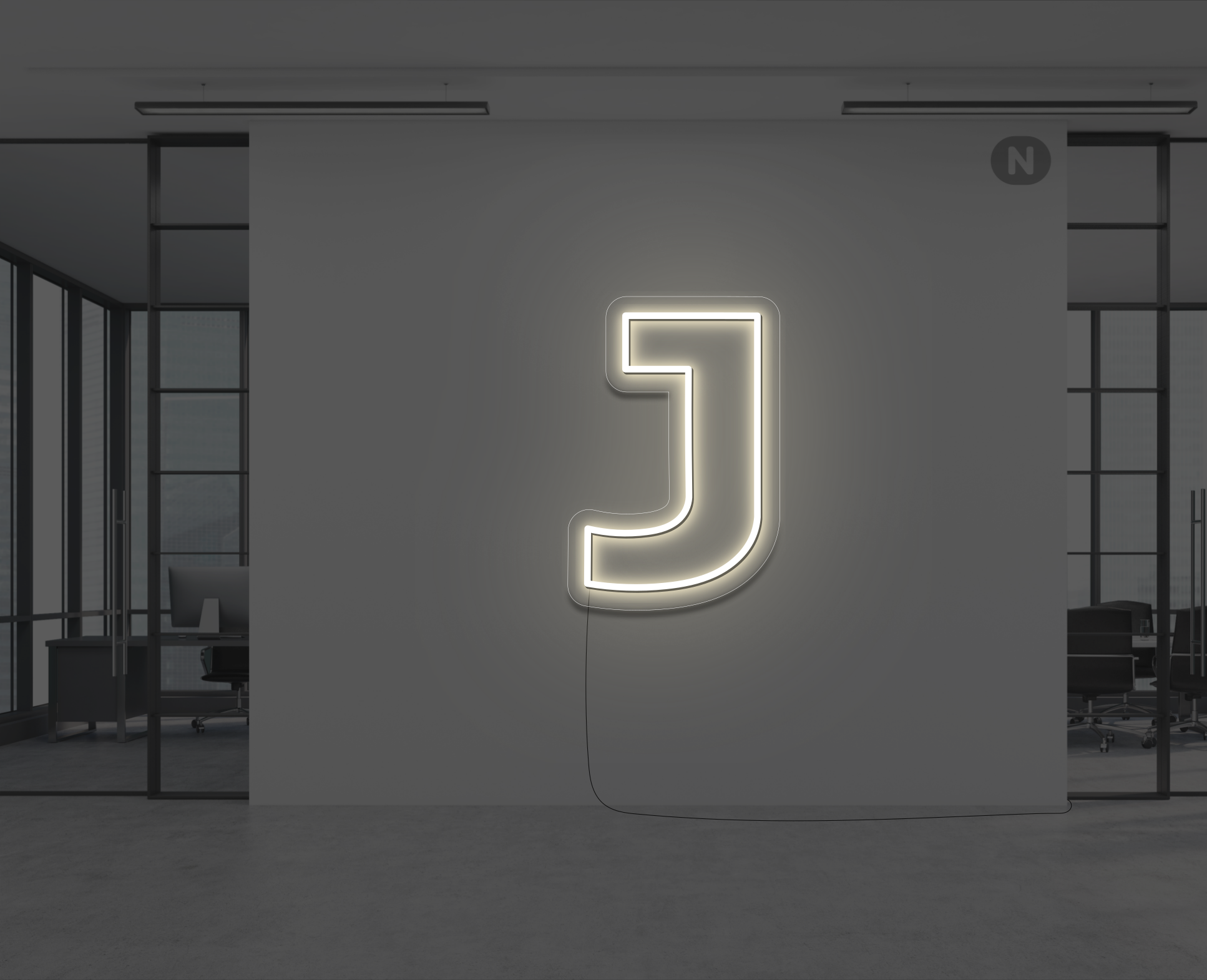 lettera-j-al-neon-bianco-caldo